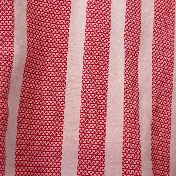 Chico's Women's Top Button Down Shirt Striped Size 1 3/4 Sleeve Silk Blend - Picture 3 of 8